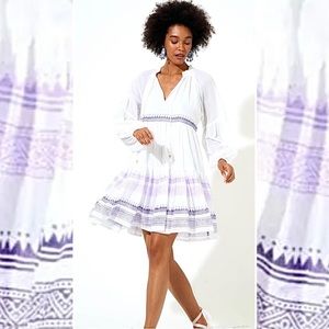 Oliphant Marrakesh Short Mini Dress Balloon Sleeve White Flowy Tuckernuck XXS